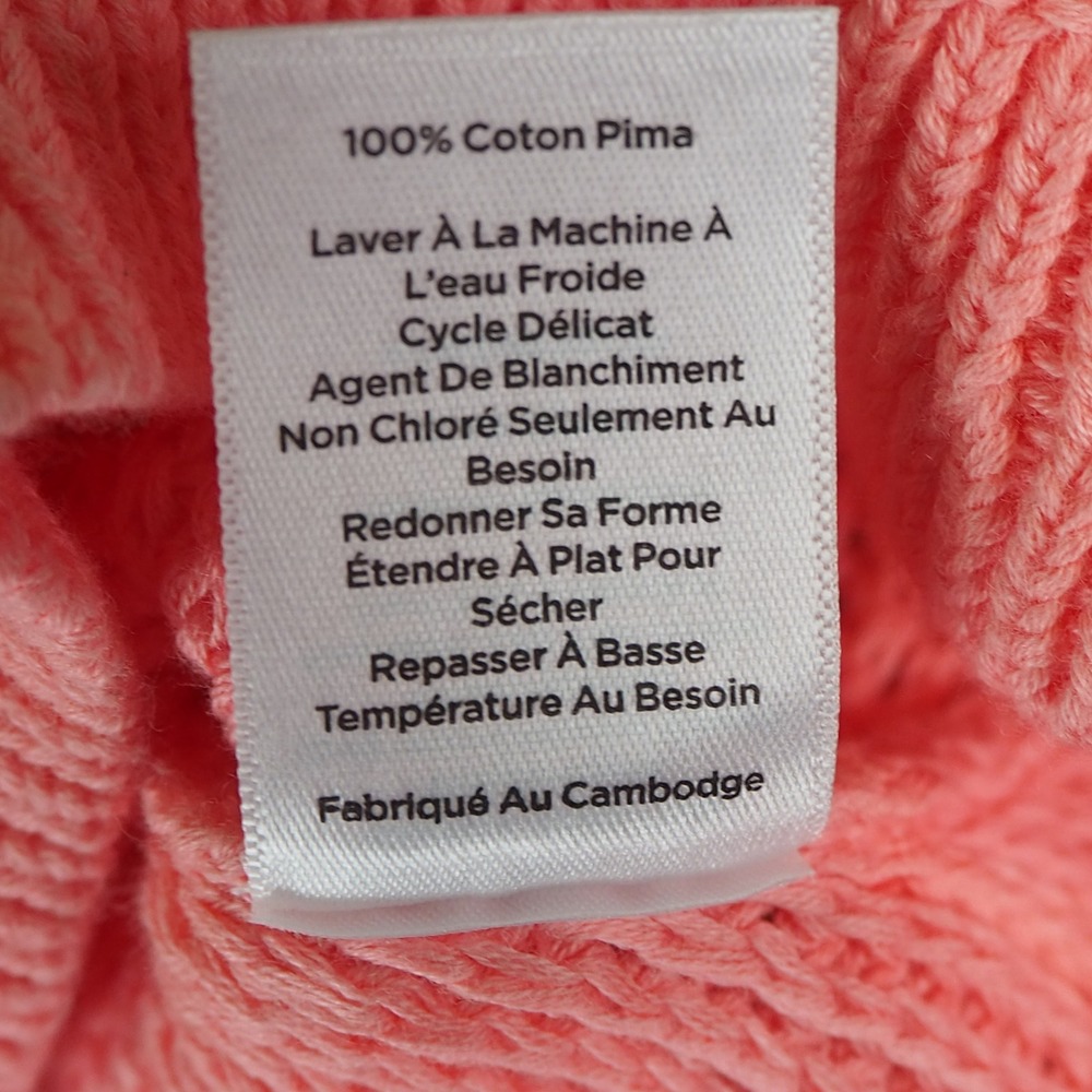 NWT Talbots Pima Cotton Pullover Knit Sweater Plus Size 1X Pink New Center Seam - Picture 7 of 10